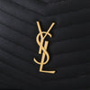 Secondhand Saint Laurent Black Matelasse Leather Mini Lou Camera Bag - '20s