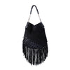 Secondhand Jimmy Choo Tatum Leather & Suede Fringe Hobo Bag - '10s