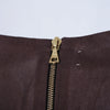 Secondhand Marni Sleeveless Dress Featuring Brown and Yellow Geometric Circle Pattern - '10s