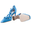 Secondhand Le Memoire Satin Laced Up Pump - '20s