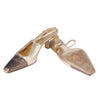 Secondhand Gucci by Tom Ford Gold Leather Tiger Head Sandals - '00s