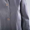 Secondhand Calvin Klein Collection Grey Calfskin Leather Blazer