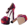 Secondhand Prada Suede Patchwork Heel Sandals - '10s