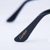 Secondhand Cartier Metal Pearl Cat Eye Sunglasses Black Silver