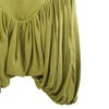 Secondhand Norma Kamali Olive Green Draped Mini Skirt -'90s