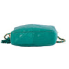 second hand Chanel Emerald Green Quilted Lambskin Front Pocket Tassel Camera Bag Gold Hardware -'80s