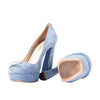 Secondhand Prada Light Blue Suede Pumps - '10s