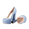 second ahnd Prada Light Blue Suede Pumps -