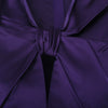 Secondhand Prada Spring 2007 Runway Purple Silk Bow Peplum Top - '00s