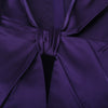 Secondhand Prada Purple Silk Satin Blouse with Bow Detail -'00s
