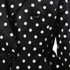 Secondhand Valentino Night Polka Dot Cropped Blazer - '80s