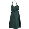 Secondhand Prada Green Mini Dress With Contrast Pleated Insert - '10s