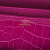Secondhand Hermès Constance Elan in Rose Scheherazade Porosus Crocodile with Gold Hardware - '10s