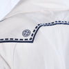 second hand Roberta Di Camerino Nautical Trompe-L'œil Cotton Coat
