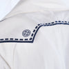 Secondhand Roberta Di Camerino Nautical Trompe-L'œil Cotton Coat -'70s