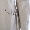 Secondhand Philosophy di Alberta Ferretti Beige Cotton Pleated Peplum Utility Jacket - '00s