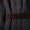 Secondhand Saint Laurent Rive Gauche Paris Velvet Trim Wool Coat – '70s
