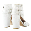 Secondhand Laurence Decade Rush Festone Calfskin Leather Heels - '10s