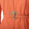 Secondhand Fendi 365 Orange Linen Belted Safari Jacket -'90s