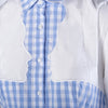 Secondhand Vivetta Blue & White Gingham Cotton Maxi Dress - '10s