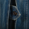 Secondhand Junya Watanabe Comme des Garçons Blue Stone Washed Denim Trench Coat - '00s