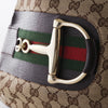 Secondhand Gucci GG Canvas Hasler Horsebit Shoulder Bag - '10s