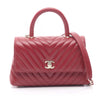 Chanel Mini Chevron Lambskin Coco Top Handle Bag Secondhand