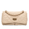 Secondhand Chanel Medium Quilted Lambskin Reissue 2.55 Natural Beauty Split Pocket Flap