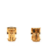 Hermès Gold Plated Enamel Cloisonne Clip On Earrings Secondhand