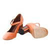 Secondhand Missoni Orange Upper And A Distinctive Multicolor Striped Block Heel - '10s