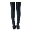Secondhand Rick Owens Thigh-High Leather Wedge Boots - '10s