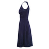 Secondhand Prada Navy Sleeveless Pleated A-Line Dress -'10s
