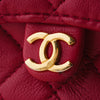 Secondhand Chanel Mini Timeless Mini Shoulder Bag In Red Quilted Leather - '90s