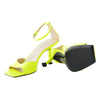 Secondhand Cesare Paciotti Yellow Heels with Ankle Strap - '10s