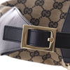 Secondhand Gucci Vintage GG Canvas Hobo Bag with Leather Trim – '00s
