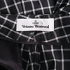 Secondhand Vivienne Westwood Black & White Checked High-Waisted Trousers - '00s