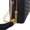 Secondhand Saint Laurent Black Matelasse Leather Mini Lou Camera Bag - '20s