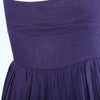 Secondhand Miu Miu Long Purple Sleeveless Dress with Ruffle Straps and Tiered Pleated Skirt - '10s