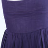 Secondhand Miu Miu Long Purple Sleeveless Dress with Ruffle Straps and Tiered Pleated Skirt - '10s