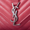 Secondhand Saint Laurent Envelope Leather Chain Shoulder Bag in Red - '10s