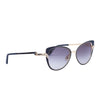 Secondhand Cartier Metal Pearl Cat Eye Sunglasses Black Silver -'10s
