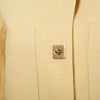 Secondhand Chloé Lemon Yellow Hemp And Silk Coat With Gold Buttons - '10s