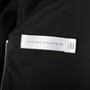 Victoria Beckham Draped-Neck Black Stretch-Jersey Zip-Back Midi Dress