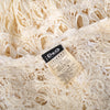 Secondhand D&G Ivory Crochet Lace Fringe Maxi Cardigan - '00s