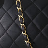Secondhand Chanel black lambskin top handle bag - '90s