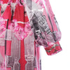 Secondhand John Richmond Pink Printed Silk Shirt & Maxi Skirt Set - '00s
