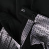 Secondhand Giorgio Armani Black Tailored Trousers with Leather Details- '90s