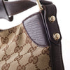Secondhand Gucci GG Canvas Hasler Horsebit Shoulder Bag - '10s