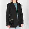 Gianfranco Ferré Black Wool and Fur Blazer - '90s Second hand