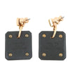Hermès Gold Plated Swift As De Coeur Push Back Earrings Secondhand